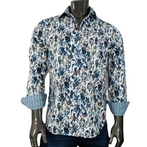 Robert Graham white based floral button down